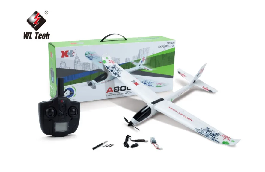 Parkten WLtoys XK A800 5CH 3D6G Системы Самолет RC Aircrafat установленное крыло drone дистанционного управления планер модели - Цвет: Белый