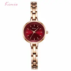 KIMIO для женщин розовое золото повседневные часы дамы нержавеющая сталь браслет цепочка relogio feminino Новое поступление 2018 года