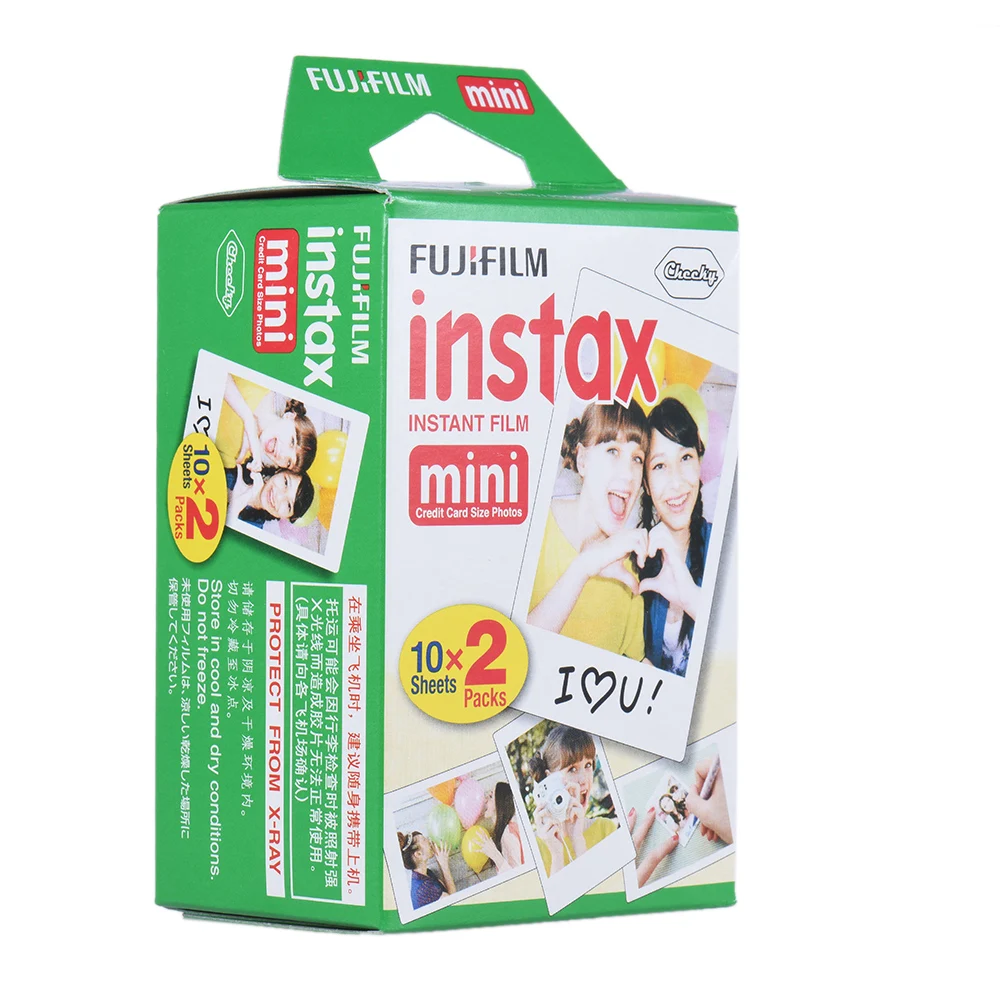 Комплект для камеры Fujifilm Instax Mini 9, набор для фотоаппарата моментальной печати с 20* пленкой+ клипсой+ подвесной ремень+ фоторамка