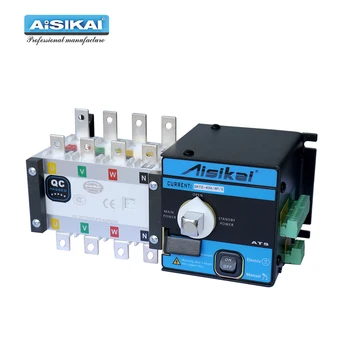 

AISIKAI 4P 40A ATS controller dual power automatic transfer switch parts 220V 380V electric diesel generator panel board 3phase