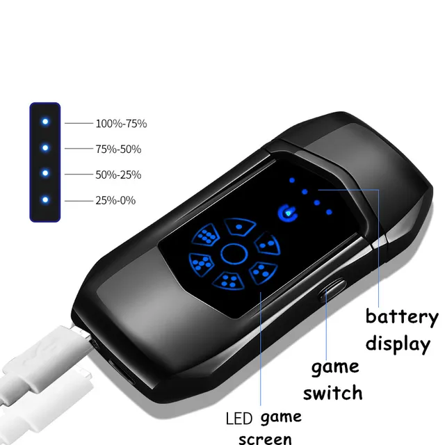 $US $7.11  USB Fingerprint Lighters Electronic USB Recharge Cigarette Smoking Electric gift Lighter for boyfri