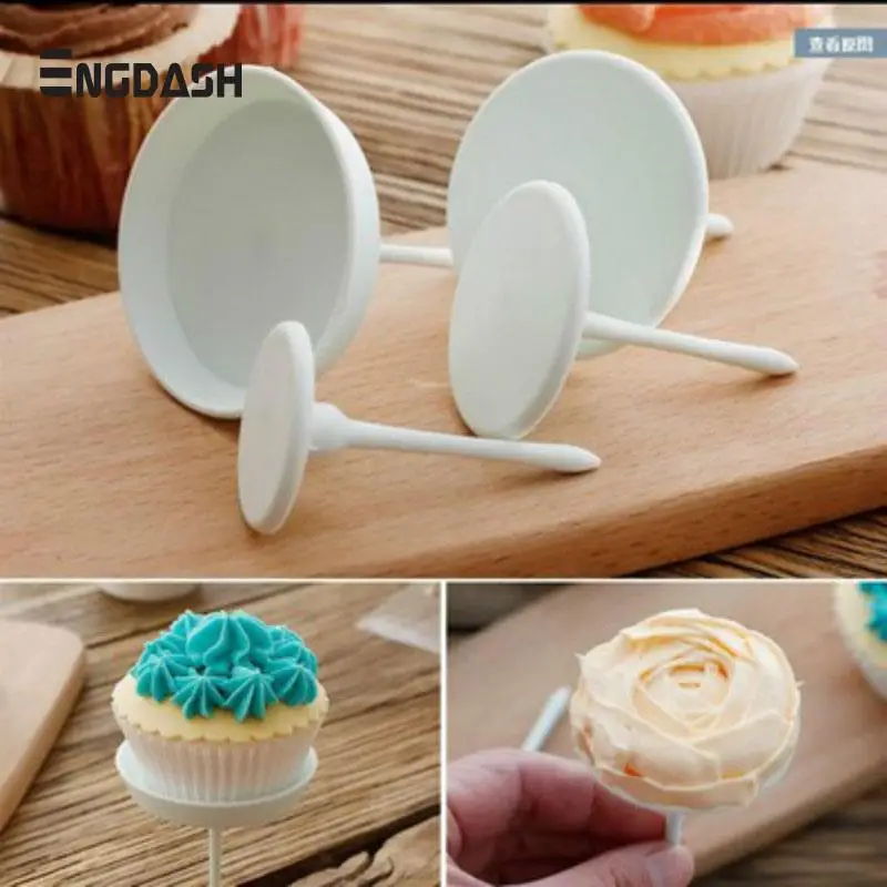 

ENGDASH 1pc Plastic Cake Flower Needle Cake Cupcake Icing Cream Decorating Tool Nail Pastry Cake Tools Home Kitchen Accessories