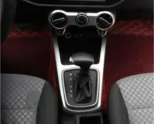 Автомобильный Дизайн ABS Хром Автомобиль Консоли Панели Накладка Отделка Консоли Автомобиля Панель Наклейка Для kia k2 2017