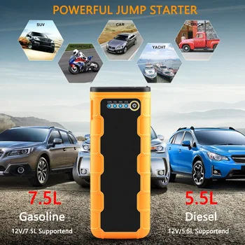 

20800mAh Car Jump Starter 1000A Portable Auto External Battery 12V Multi-function Vehicle Emergency Battery Booster Power Bank