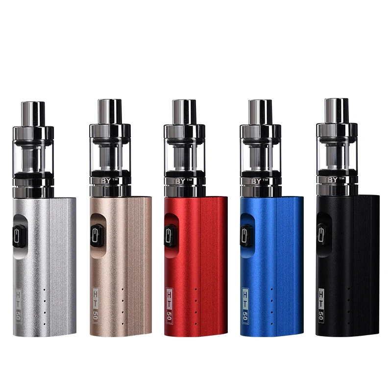 20 шт. оригинальный HT 50 электронные сигареты kit 2200 мАч 50 Вт mod поле vape испаритель 510 нить 2,0 мл танк электронная сигарета комплект