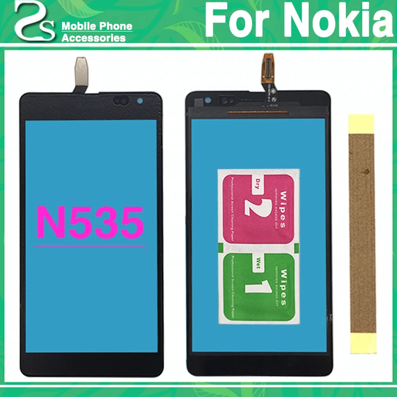 

New N535 Touch Screen For Nokia Lumia 535 N535 CT2C1607 / CT2S1973 Touch Sensor Glass Digitizer Panel