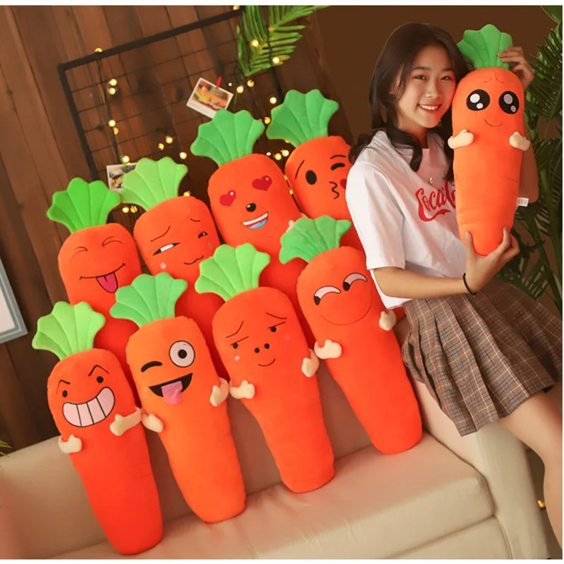 

New lovely creative soft soft carrots plush toys Christmas birthday gift children's toys