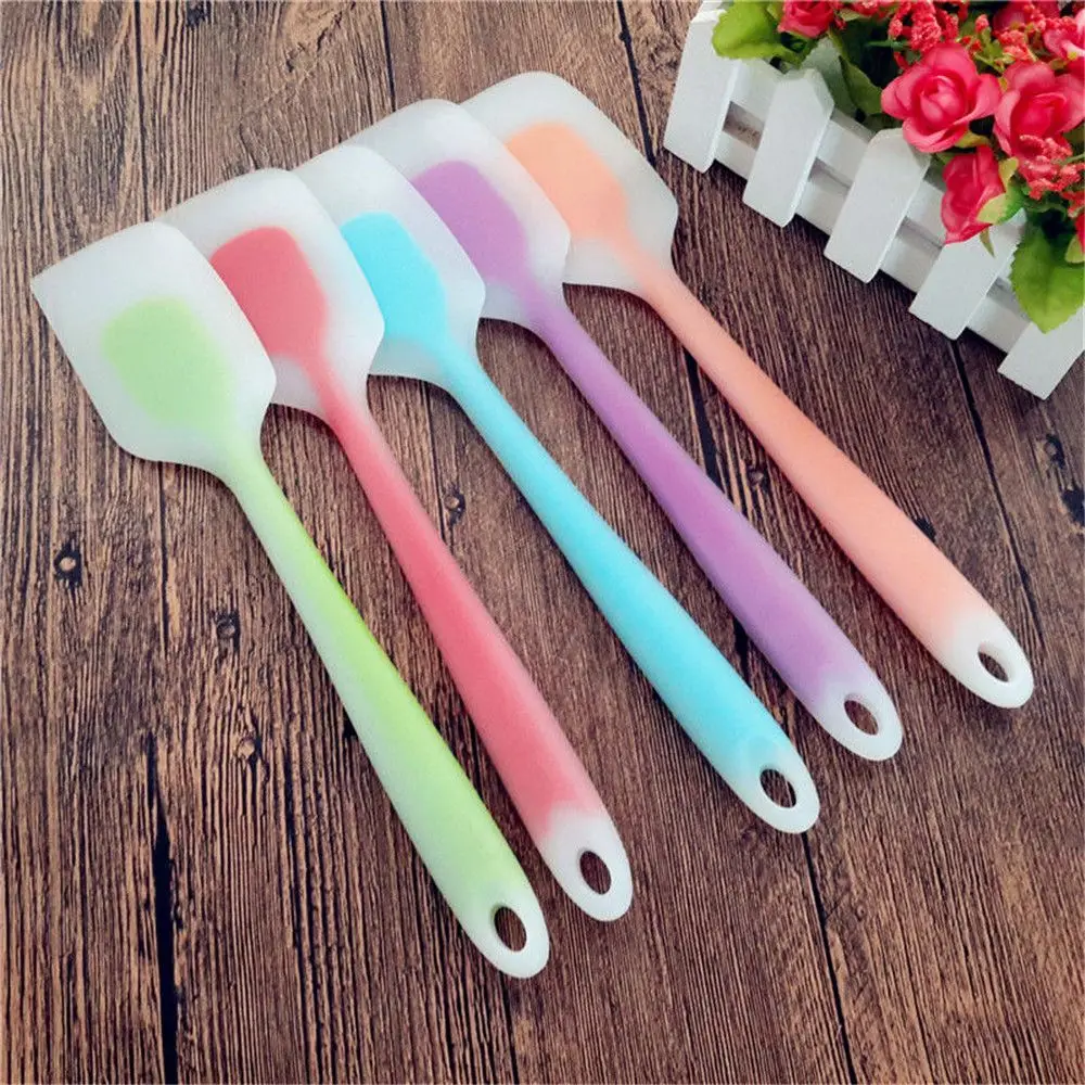  1PC silicone spatula cake butter butter silicone scraper multi-color optional baking supplies silic