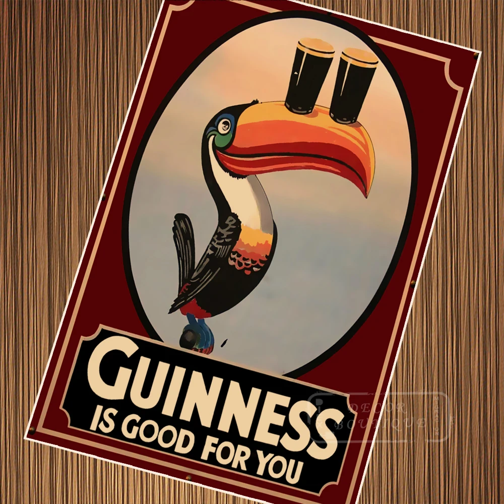 

Guinness is Good for You Beer Propaganda Posters Retro Vintage Kraft Poster Canvas Painting Wall Sticker Home Decoration Gift