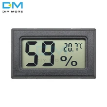 Мини Черный Цифровой ЖК-дисплей термометр гигрометр Температура Крытый удобный датчик температуры измеритель влажности инструмент