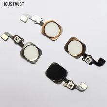 HOUSTMUST brand 1 pcs Home Button with Flex Cable for iPhone 6s 4.7″ Black/White/Gold Home button Flex Assembly Free shipping