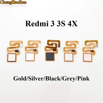 

ChengHaoRan 1pcs Fingerprint Scanner For Xiaomi Redmi 3 3s 4X Pro Home Button Fingerprint Sensor Flex Cable Touch ID Return Key