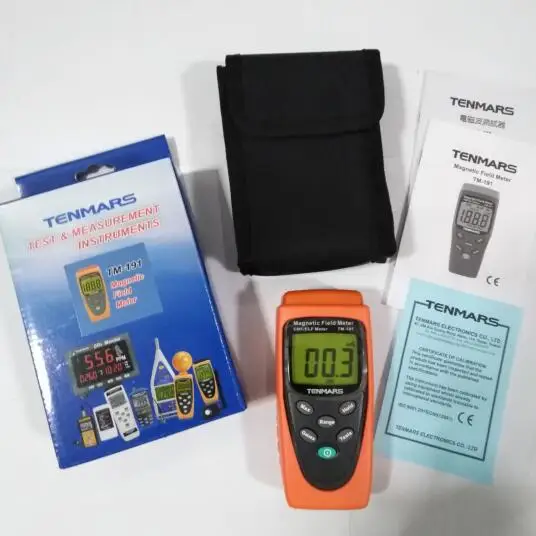 Новый TENMARS TM 191 магнитное поле высокое качество Гаусс метр TM191|gauss|gauss meter |