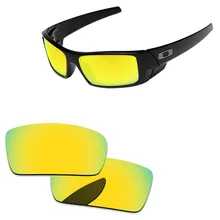 Polycarbonate-24K Золотые Зеркальные Сменные линзы для Gascan, солнцезащитные очки в оправе UVA и UVB Защита