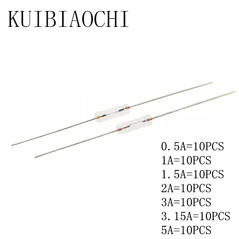

70PCS/lot fuse 3*10MM 0.5A 1A 1.5A 2A 3A 3.15A 5A FULLY GLASS FUSE WITH GUIDE FIBER Each 10pcs