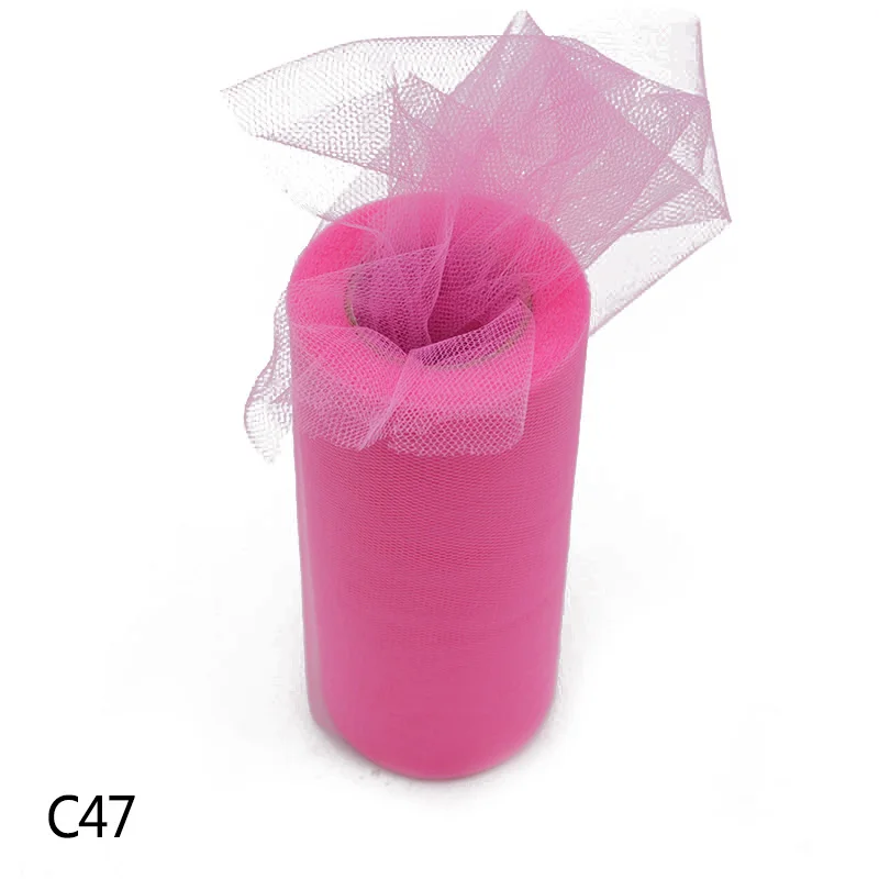 22 м* 15 см тюль рулон катушки пачка для Свадебная отделка органзы Лазерная день рождения принадлежности DIY душ стол бегуны ремесла - Цвет: C47