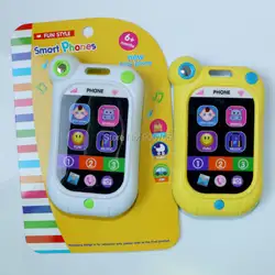 Игрушка с компьютерным управлением телефон ребенок симулятор музыкальный телефон сенсорный экран Дети Обучающие игрушки со светом