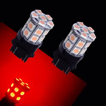 

PA LED 4PCS x T25 3156 20SMD 5050 Auto Car LED Light For Reading Light Red Current Fixed 12V