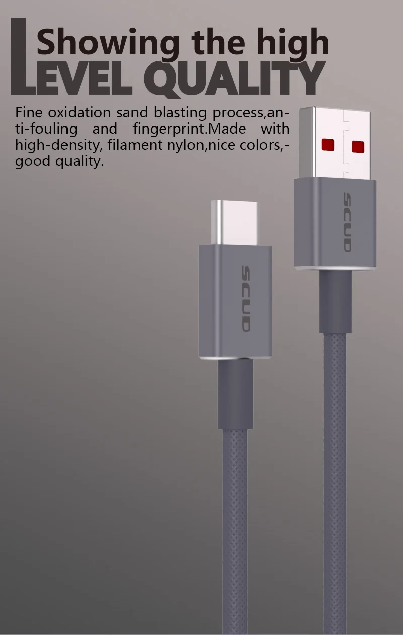 SCUD usb type-C кабель для сотового телефона USB type-C кабель для зарядки передачи данных кабель для мобильного телефона для устройств usb type-C