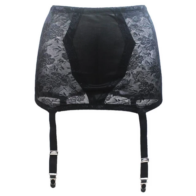 Sexy XXL Garter Black High Waist Garter Belt for Stockings Women