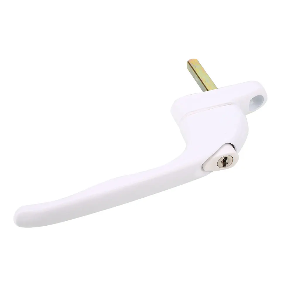 

Aluminum Alloy Inline Espag UPVC Window Lever Lock Handle Pull White Home Safety