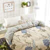 1 Piece Yellow Chrysanthemum Duvet Cover with Zipper Cotton Quilt or Comforter or Blanket Case Pastoral Printing 24 ► Photo 1/5