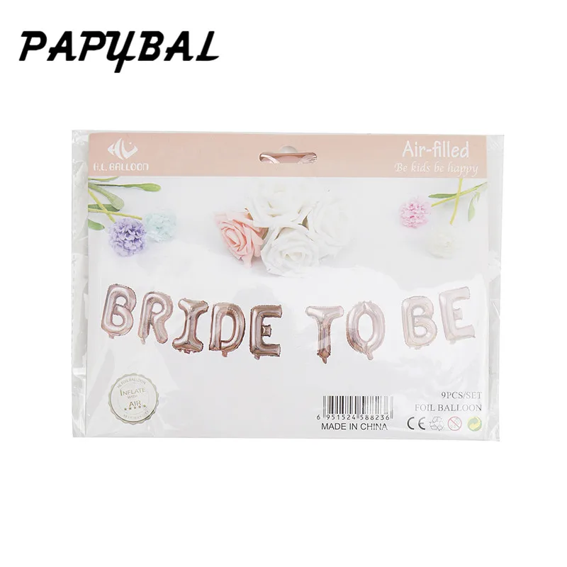 16 дюймовые розово золотые буквы Bride To Be фольгированные воздушные шары в форме