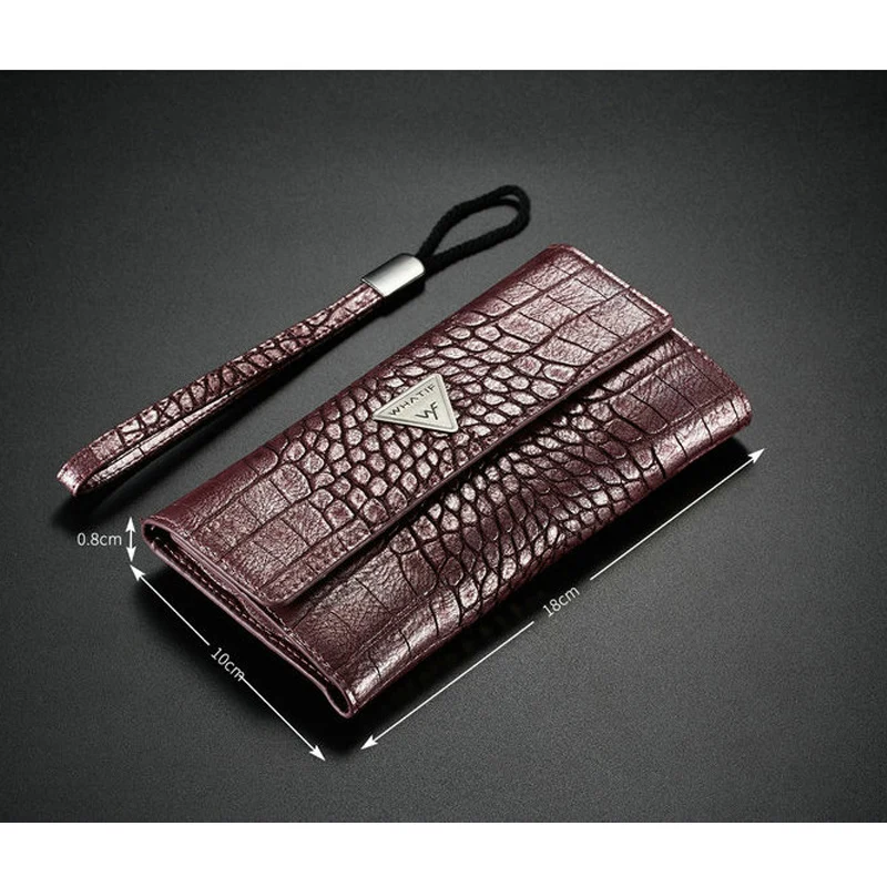 

New Universal Phone Bag For iPhone Xr Xs Xs Max 8 Credit Card Flip Wallet Leather Case For Huawei P30 Mate 20 / 20 Pro Pouch