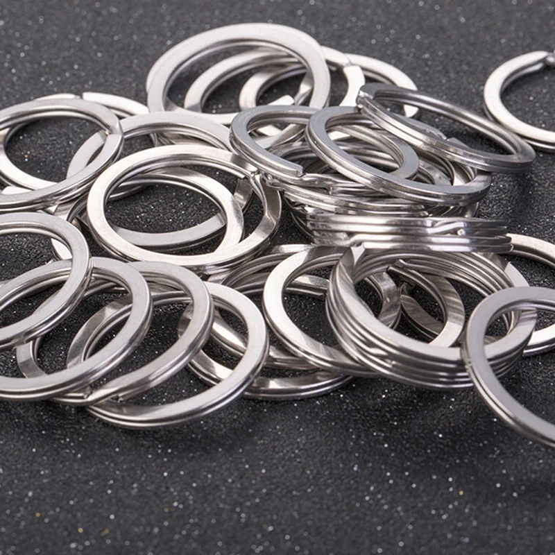 

30PCS/lot DIY Polished Silver Split Ring Keyrings Key Chain Hoop Loop Key Holder 30mm