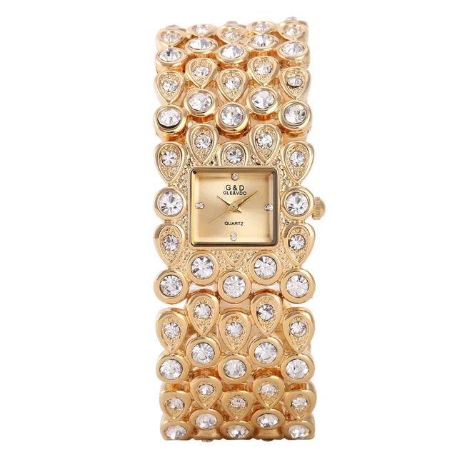 G&D Luxury Brand Gold Women's Watches Bracelet Watches Ladies Quartz Wristwatch G&D Luxury Brand Gold Women's Watches Bracelet Watches Ladies Quartz Wristwatch