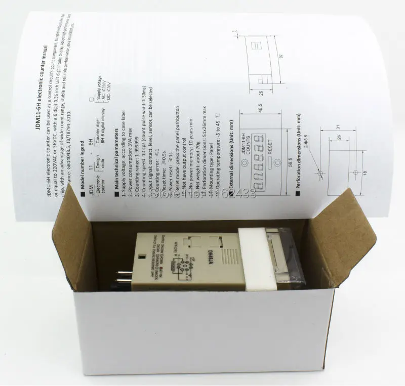 DH48JA DH48J A 8 pin AC 110V Сенсорное Входное Цифровое реле счетчика series 110VAC счета|digital counter