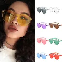 Овальная Женская мода Cat Eyeshade интегрированное УФ стекло конфетного цвета стимпанк девять цветов 4,12