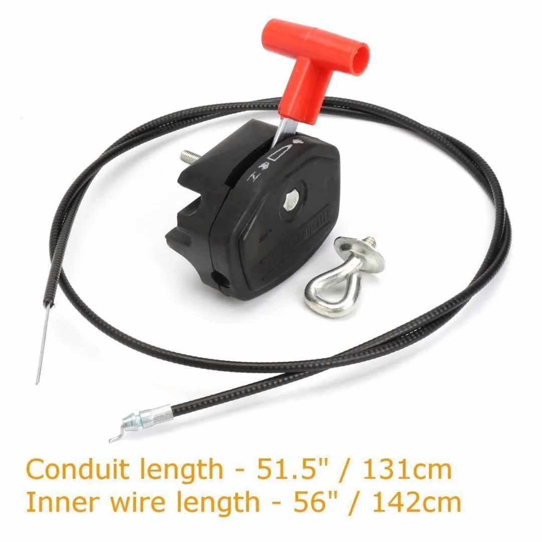 New 56'' Lawn Mower Throttle Cable Switch Lever Control Handle Kit