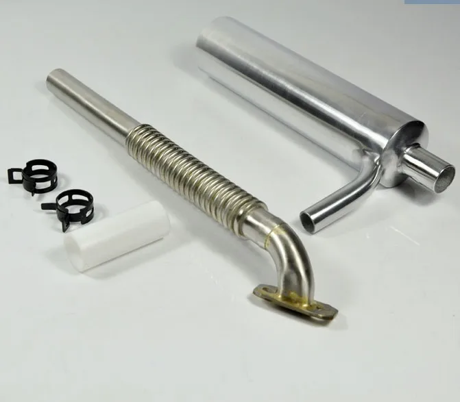 1 Set Muffler Canister Tuned Front Exhaust Pipe for DLE Engine DLE30