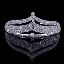 Bride Jewelry Vintage Crystal Tiara Bridal Hair Accessories Wedding Quinceanera Rhinestone Tiaras Crowns Pageant