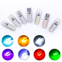Wholesales 100pcs Car LED T10 W5W 6SMD 5730 Led Bulb Canbus Silicone Dome Light No Error Parking License Plate Bamp Car Styling