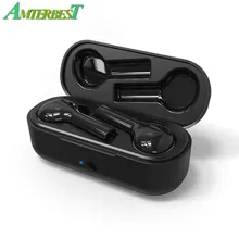 AMTERBEST TWS наушники беспроводные Bluetooth наушники спортивные наушники музыка гарнитура Hands-free с микрофоном зарядная коробка для смартфонов