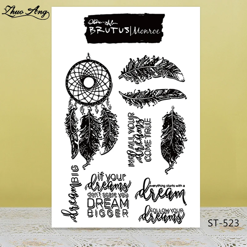 

ZhuoAng Rural design Clear Stamp/Seal for DIY Scrapbooking/Photo Album Decorative Card Making Clear Stamps