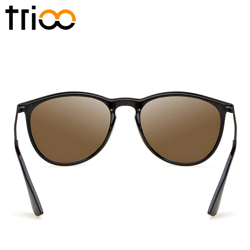 TRIOO Классический стиль черные поляризованные солнцезащитные очки эластичность TR90 материал солнцезащитные очки для мужчин и женщин Высокая мода нестареющие оттенки