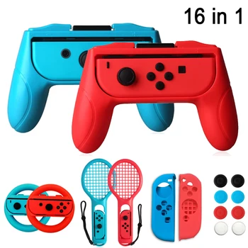 

Game Accessories Joy-Con Case JoyCons Handle Grip Silicon Gel Protector Controller Grips 16 in 1 Set For Nintend Switch NX NS
