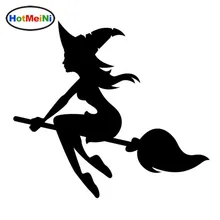 HotMeiNi 14 12 7CM Sexy WITCH Decals Motorcycle Waterproof cartoon JDM Window car body car Stickers