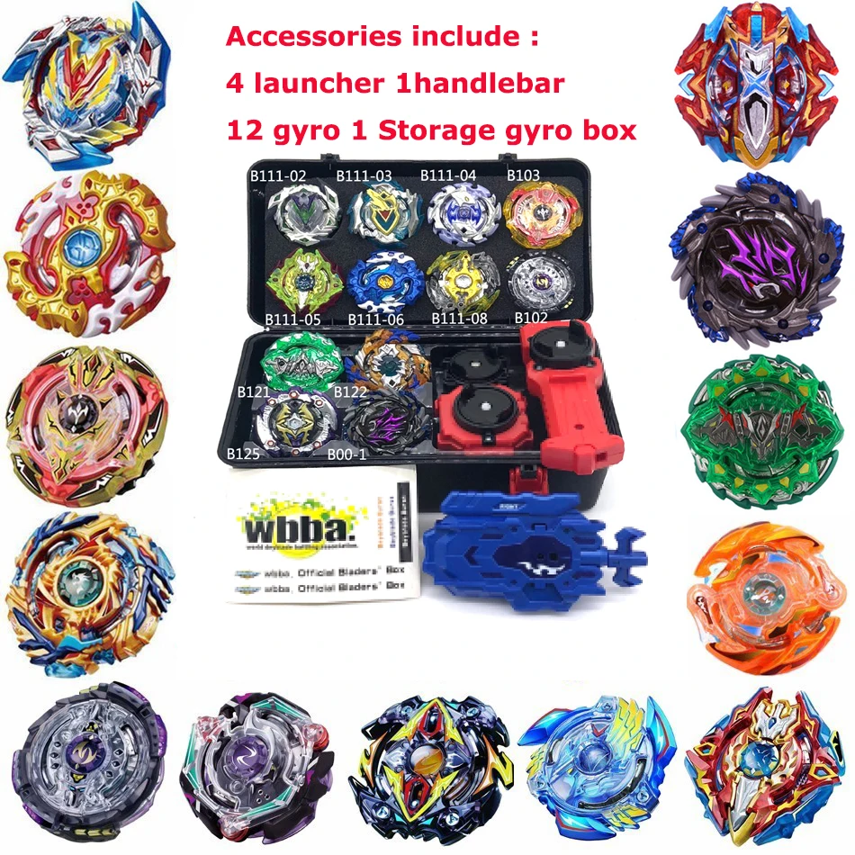Toupie Beyblades Metal Fusion Beyblades Set Storage Box Top Beyblade burst bey 4D With Launcher Beyblade Toys For Children Boy A