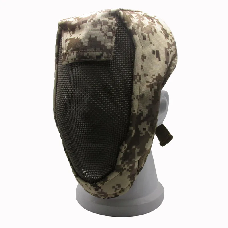 

Tactical Combat CS Paintball Wargame Full Face Metal Steel Wire Mesh Mask Men s Outdoor Hunting Shooting Protector Helmet Veil