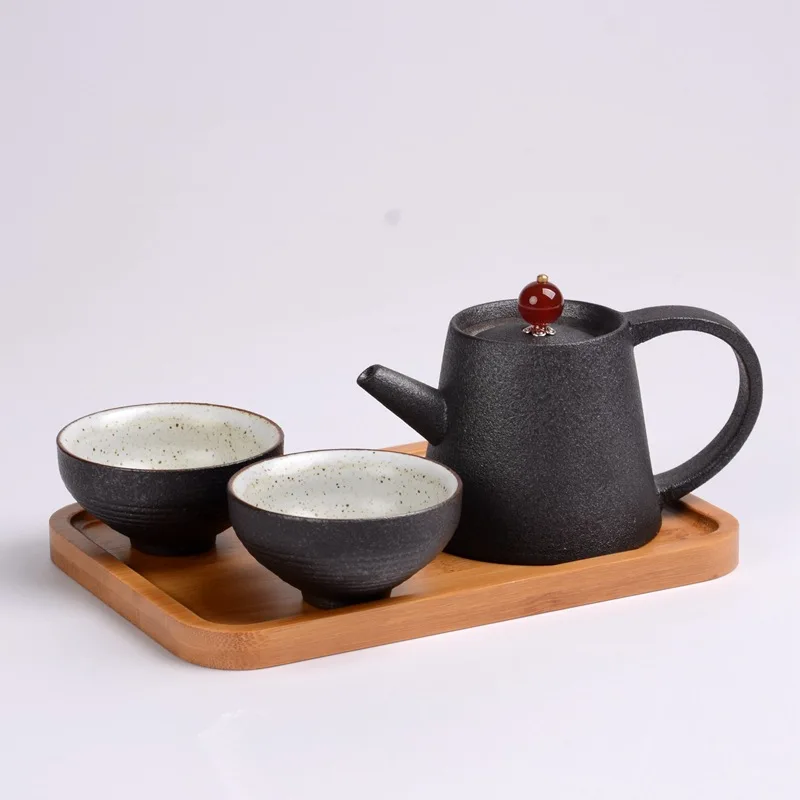 Для китайского кунг-фу чайный сервиз керамический чайник Gaiwan, чайная чашка для Пуэр китайский заварочный чайник Портативный чайный сервиз