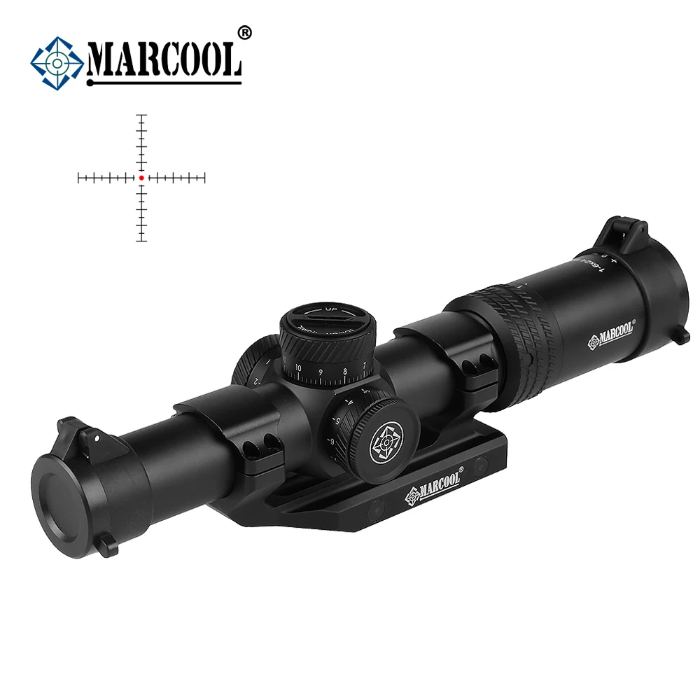 MARCOOL AK 1-6X24 HD с подсветкой тактический охотничий прицел оптический Коллиматорный прицел цель красный точка прицел снайперской винтовки