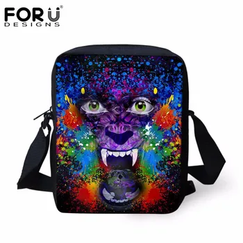 

FORUDESIGNS Small School Bags for Kids Cute 3D Animal Lion Pattern Boys Mini Book Shoulder Bags Kindergarten Baby Schoolbags
