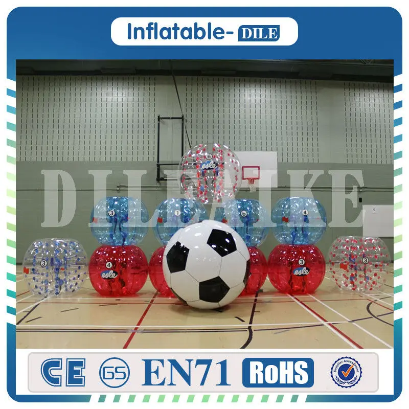Free Shipping 0 8mm PVC 1 5m Bumper Ball Giant Human Body Soccer Inflatable Bubble Ball