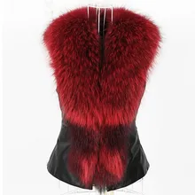 Модный жилет из искусственного меха размера плюс, приталенный короткий жилет из искусственной кожи