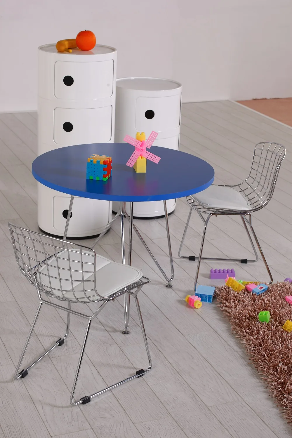 Детский стул с проволокой, детский стул Bertoia, детский стул, минималистичный современный столик для кормления малыша, современный классический дизайн, популярный хромированный стул