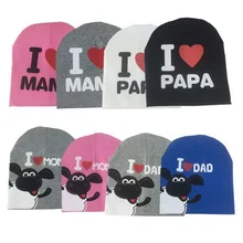 1 Pcs Baby Infant Cotton Beanie Hat I LOVE MAMA/PAPA Cap New Fashion Cute Letter Print Warm Hat For Newborn Kids 1 Pcs Baby Infant Cotton Beanie Hat I LOVE MAMA/PAPA Cap New Fashion Cute Letter Print Warm Hat For Newborn Kids